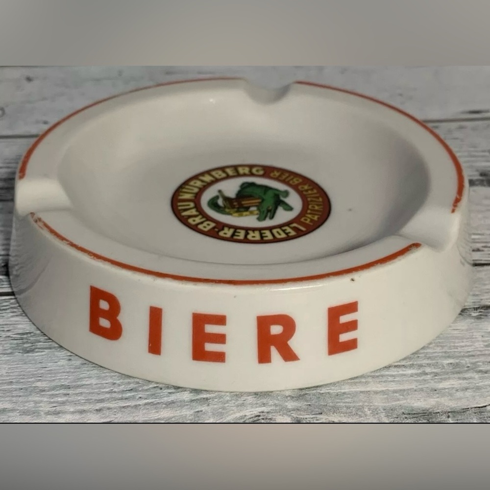 Vtg Lederer-Brau Nurnberg: Ashtray Trinket Change Dish #1215249